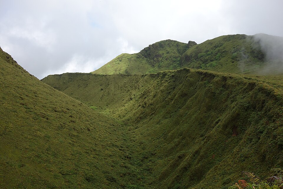 Montagne Pelée dans le nord de la Martinique