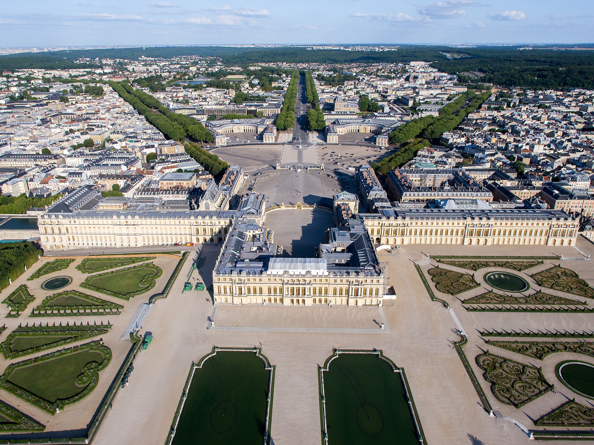 Vue de Versailles, Saint-Germain-en-Laye et les forêts de l’ouest parisien pour préparer un séjour en Île-de-France